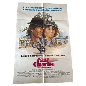 Fast Charlie David Carradine 1979 Collectors Original Movie Poster 41”X 27"